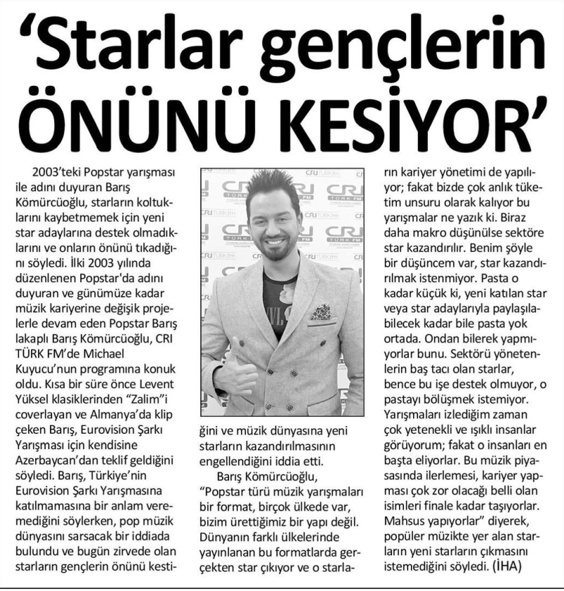 Barış Kömürcüoğlu: 