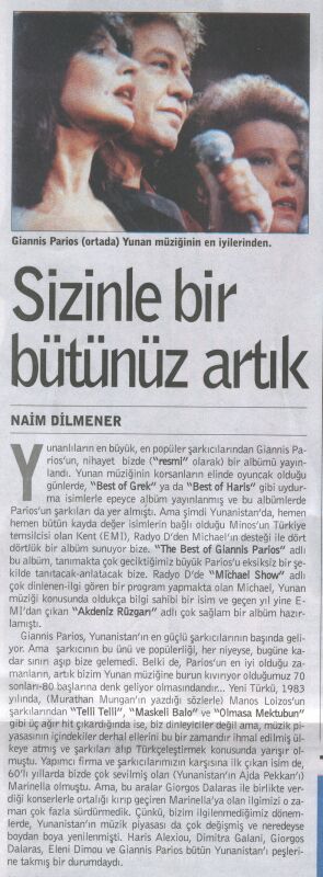 Best Of GİANNİS PARİOS Radikal 2 'de