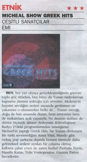 Michael Show Greek Hits Hürriyet Keyif'te