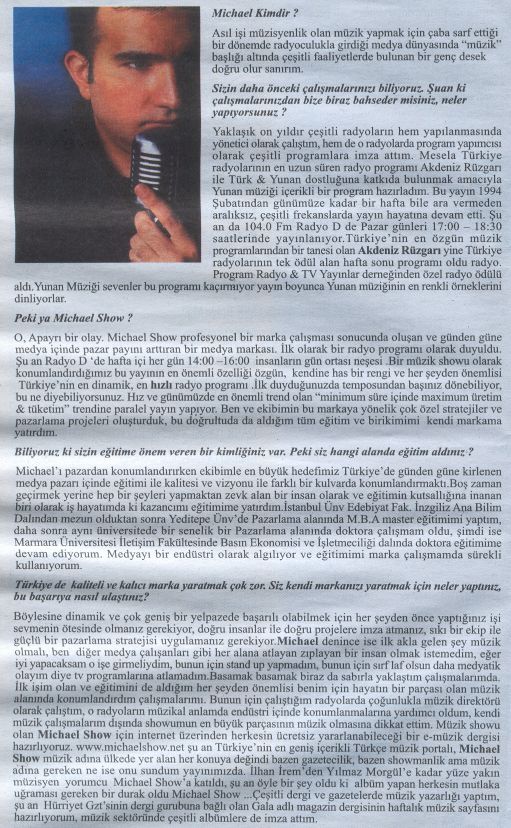 Michael'ın Kitabı Basının İlgisini çekiyor