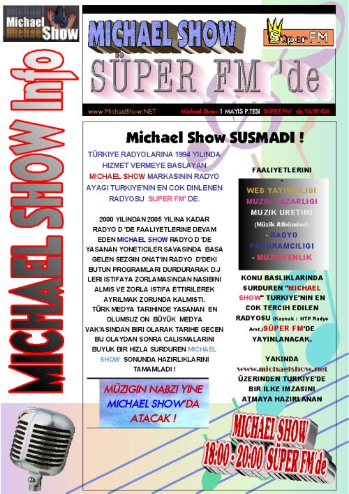 MICHAEL SUPER FM'de YAYINDA 