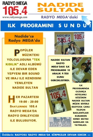 Nadide Sultan Radyo MEGA DJ yi Oldu