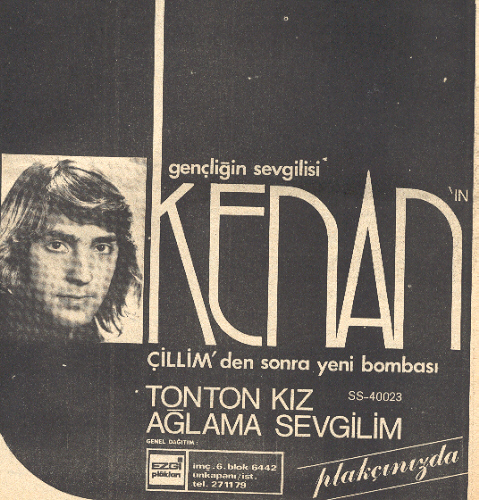 Eski bir 45'lık reklamı (Kenan) Eski bir 45'lık reklamı (Kenan)