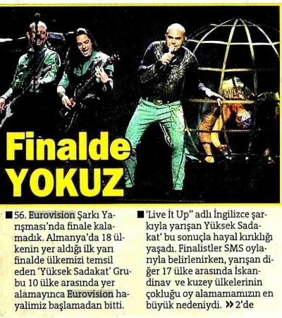 Basında Eurovision ŞOKU