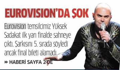 Basında Eurovision ŞOKU