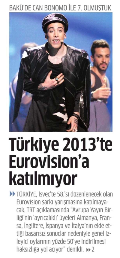 Eurovision Kararı Basında Nasıl Yorumlandı