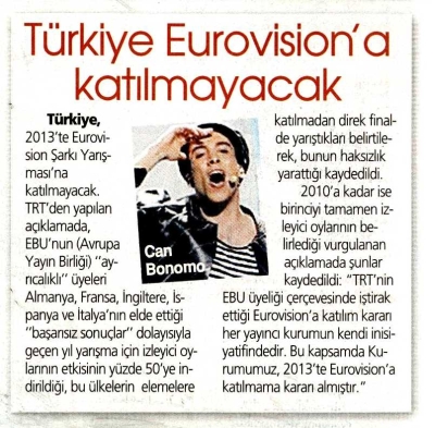 Eurovision Kararı Basında Nasıl Yorumlandı