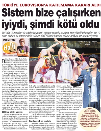 Eurovision Kararı Basında Nasıl Yorumlandı